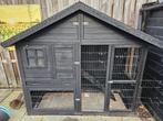 Prachtige groot konijnenhok of kippenhok, Dieren en Toebehoren, Pluimvee | Toebehoren, Ophalen, Zo goed als nieuw, Kippenhok of Kippenren