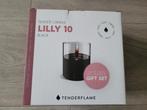 Tenderflame Lilly 10 Giftset - Zwart, Huis en Inrichting, Ophalen of Verzenden, Nieuw, Zwart, Kaars