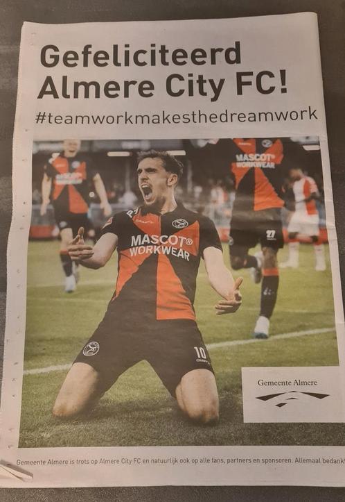 Almere Deze Week Nummer 24 2023, Verzamelen, Sportartikelen en Voetbal, Zo goed als nieuw, Overige binnenlandse clubs, Ophalen of Verzenden