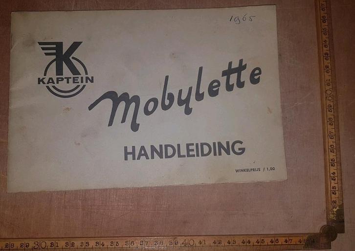 Handleiding Kaptein Mobylette  1965, Fietsen en Brommers, Handleidingen en Instructieboekjes, Zo goed als nieuw, Ophalen of Verzenden
