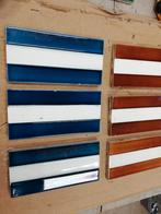 42 blauw wit en 47 bruin wit ANTIEKE RANDTEGELS 15,2x7,6cm, Antiek en Kunst, Ophalen