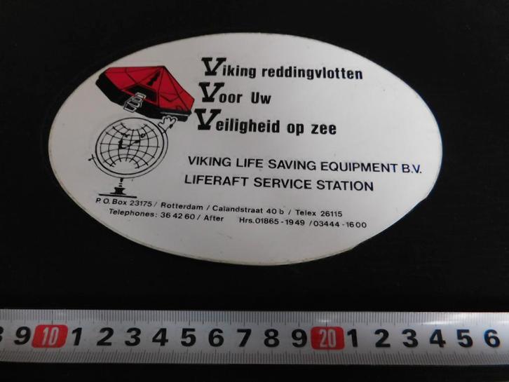 sticker Rotterdam VIKING reddingvlotten voor uw veiligheid, Verzamelen, Stickers, Zo goed als nieuw, Ophalen