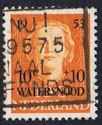 Nederland  1 zegel gestempeld uit 1953 watersnood, Postzegels en Munten, Verzenden, Na 1940, Gestempeld