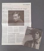 Artikel Rob de Nijs, Dagblad van het Noorden 18 maart 2025, Ophalen of Verzenden, 1980 tot heden, Nederland, Knipsel(s)