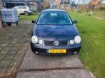 Volkswagen Polo 1.4 (55kW) 2002 – Goed onderhouden & zuinig, Auto's, Voorwielaandrijving, Stof, 74 pk, Zwart