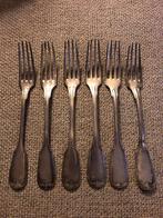 6 Verzilverde vorken, Antiek en Kunst, Antiek | Bestek, Ophalen of Verzenden