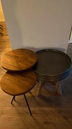 Set 3 tafeltjes, Ophalen of Verzenden, Zo goed als nieuw, Minder dan 55 cm, 45 tot 60 cm