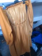 Gele Jurk met Lange Mouwen - Maat M, Maat 38/40 (M), Geel, Ophalen of Verzenden, Gedragen