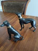 Bronzen Windhond Beeldjes - Set van 2, Antiek en Kunst, Ophalen of Verzenden, Brons