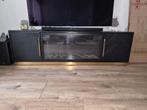 Tv meubel met sfeerhaard, 150 tot 200 cm, Ophalen of Verzenden, Zo goed als nieuw, Glas