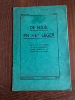 1940 NSB Kapitein J.A.M. van Anrooy: De N.S.B. en ons Leger, Ophalen of Verzenden, Landmacht, Nederland, Boek of Tijdschrift