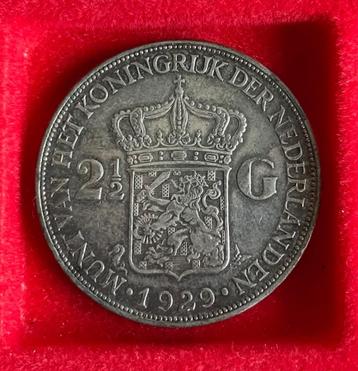VERSCHILLENDE JAREN 2,5 gulden Wilhelmina 'Opgestoken Haar' beschikbaar voor biedingen