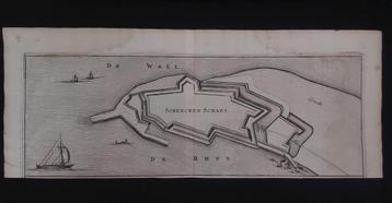 40 / Plattegrond van Schenckenschans  gravure uit 1659 beschikbaar voor biedingen