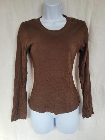 Leuk bruin damesshirt mt S merk Actual Basics beschikbaar voor biedingen