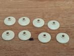 Lego stenen rond (schotels)  beige 8x, Ophalen of Verzenden, Zo goed als nieuw, Lego