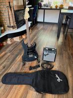 Squier stratocaster set compleet, Frontman 10G, ZGAN!!, Muziek en Instrumenten, Ophalen, Fender, Met versterker, Zo goed als nieuw