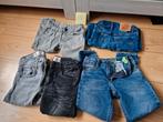 6 broek spijkerbroek 128 slim met gebreken broeken 15, Ophalen of Verzenden, Gebruikt, Maat 128