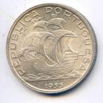 Portugal 10 Escudos 1955 UNC, Verzenden, Overige landen, Zilver