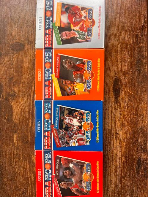 NBA Hoops vintage 1990 cards mini books Jordan, Bird, Magic, Hobby en Vrije tijd, Stickers en Plaatjes, Zo goed als nieuw, Meerdere plaatjes