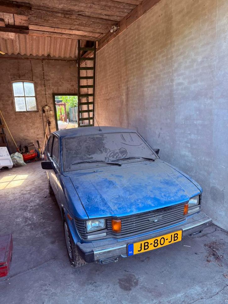 1982 Suzuki SC100 Coupe (project), Auto's, Oldtimers, Bedrijf, Suzuki, Benzine, Coupé, Handgeschakeld, Blauw, Zwart, Stof, Achterwielaandrijving