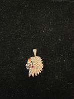 14 k indiaan hoofd hanger 8,5 gram, Sieraden, Tassen en Uiterlijk, Overige voorstellingen, Nieuw, Ophalen of Verzenden, Goud