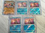 5 verschillende Greninja, Ophalen of Verzenden, Zo goed als nieuw, Meerdere kaarten, Foil