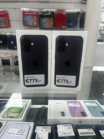 iPhone 16 256GB Zwart – Nieuw, Sealed, Apple Garantie! beschikbaar voor biedingen