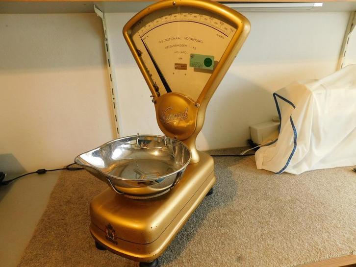 Weegschaal  NV Nationaal 1954, Antiek en Kunst, Curiosa en Brocante, Ophalen