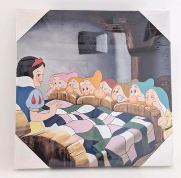 Canvas schilderij - Sneeuwwitje en de 7 dwergen beschikbaar voor biedingen