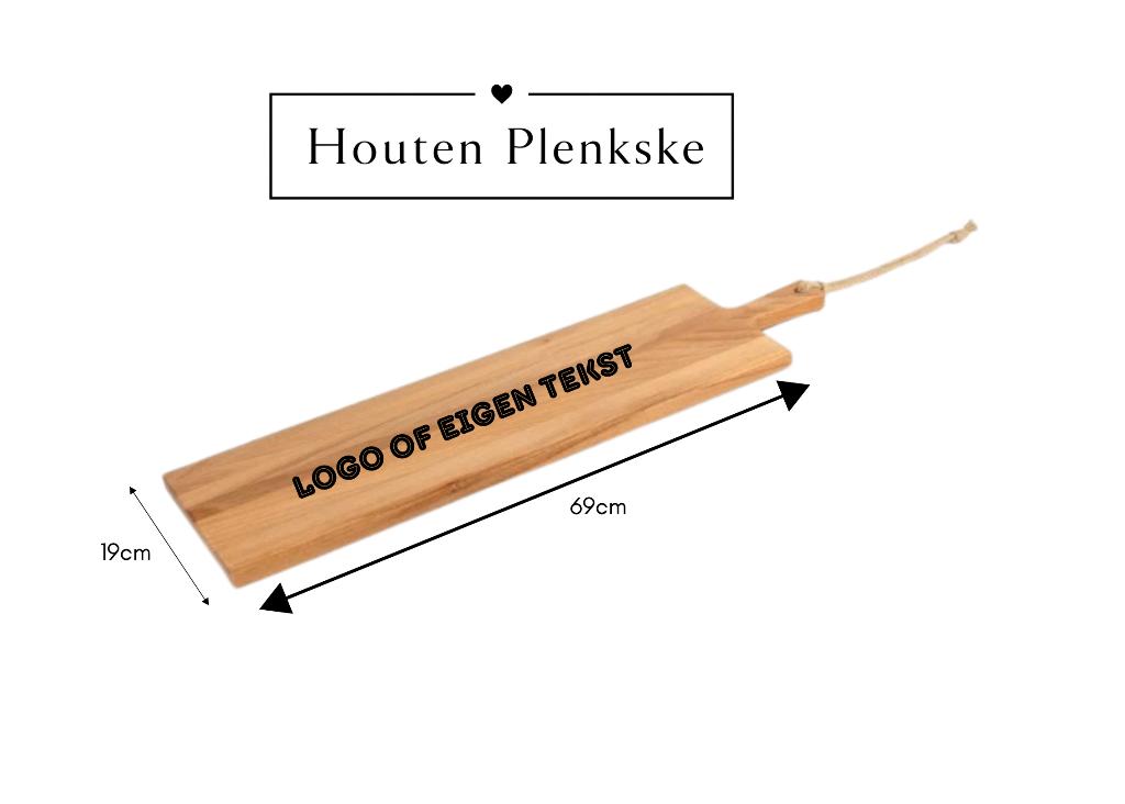 Gepersonaliseerde Borrelplank Groot 69x19cm, Ophalen of Verzenden, Nieuw