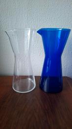 2 Iitala Kartio karaffen, Ophalen of Verzenden, Zo goed als nieuw, Glas, Overige stijlen