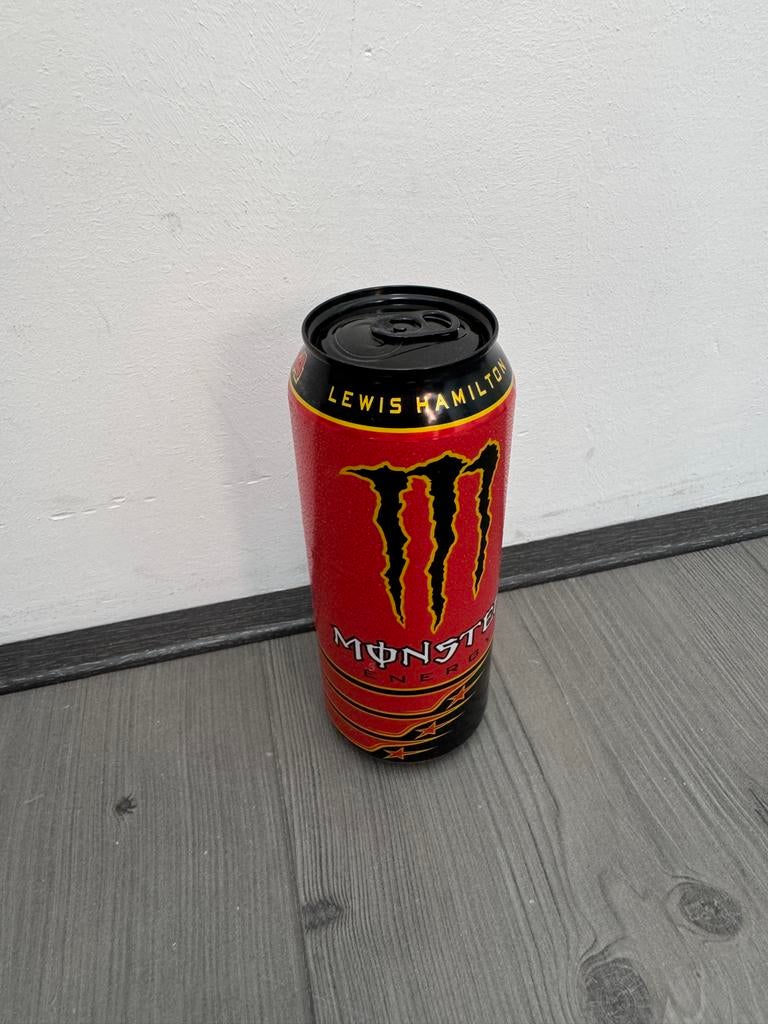 Monster Energy Lewis Hamilton blikje 2018 vol, Ophalen of Verzenden, Zo goed als nieuw