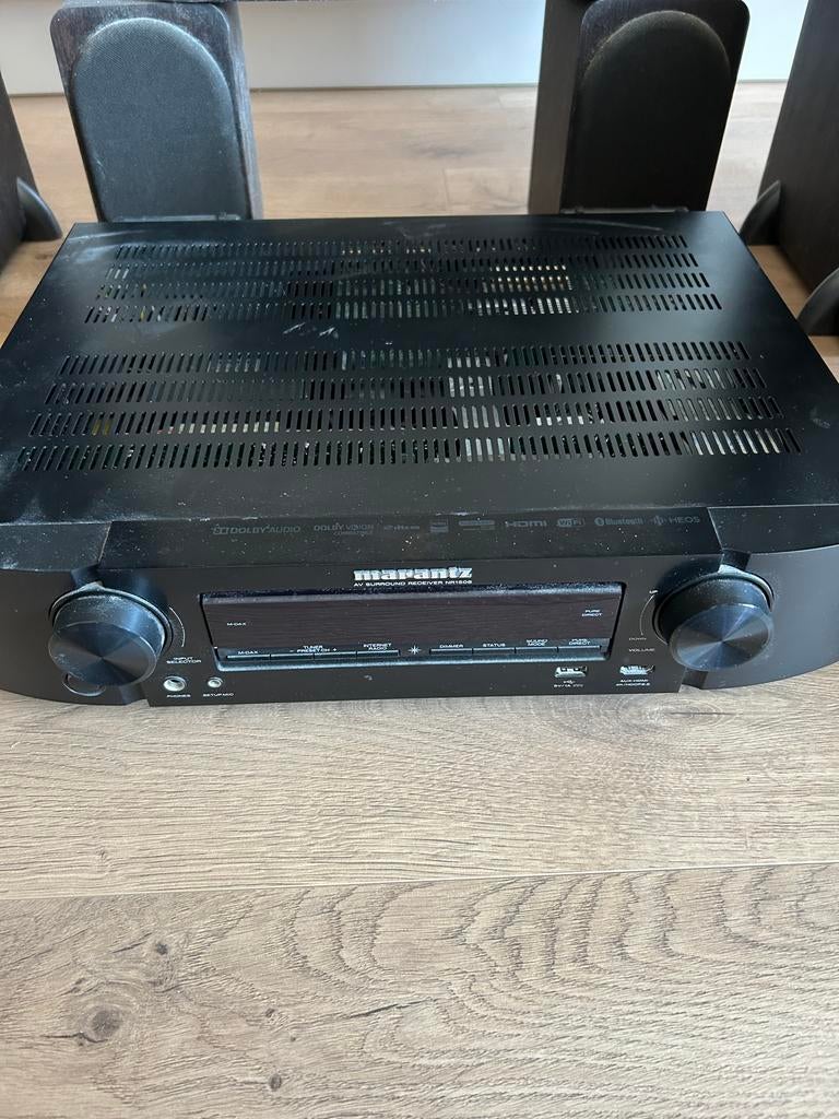 Marantz NR1508 AV Receiver met 5.1 jamo Luidsprekersysteem, Gebruikt, 60 tot 120 watt, Ophalen, Marantz