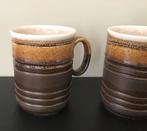 Staffordshire Kiln Craft bekers koffie keramiek bruin, Huis en Inrichting, Keuken | Servies, Keramiek, Ophalen of Verzenden, Zo goed als nieuw