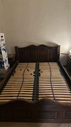 Antiek houten tweepersoonsbed met nachtkastjes, Antiek en Kunst, Antiek | Meubels | Bedden, Ophalen