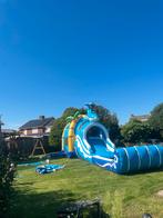 Mega XXL springkussen met zwembad glijbaan, Ophalen