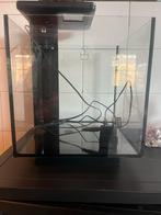 Superfish Qubiq 15 LED Zwart incl allerlei toebehoren, Ophalen of Verzenden, Zo goed als nieuw, Leeg aquarium
