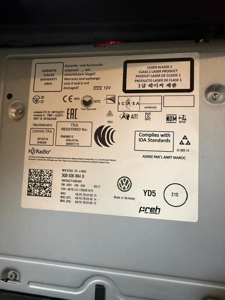 Volkswagen Discover Media MIB2 module PLUG&PLAY, Gebruikt, -, -, Ophalen of Verzenden