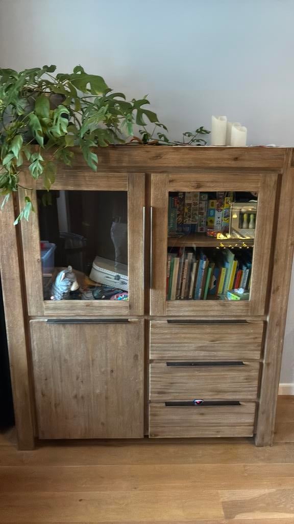 Vitrinekast van serie salzburg, Huis en Inrichting, Kasten | Vitrinekasten, Zo goed als nieuw, 50 tot 100 cm, 25 tot 50 cm, Ophalen