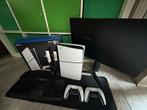 PS5 Digital Edition met 2 controllers en monitor, Ophalen of Verzenden, Zo goed als nieuw, Playstation 5 Digital