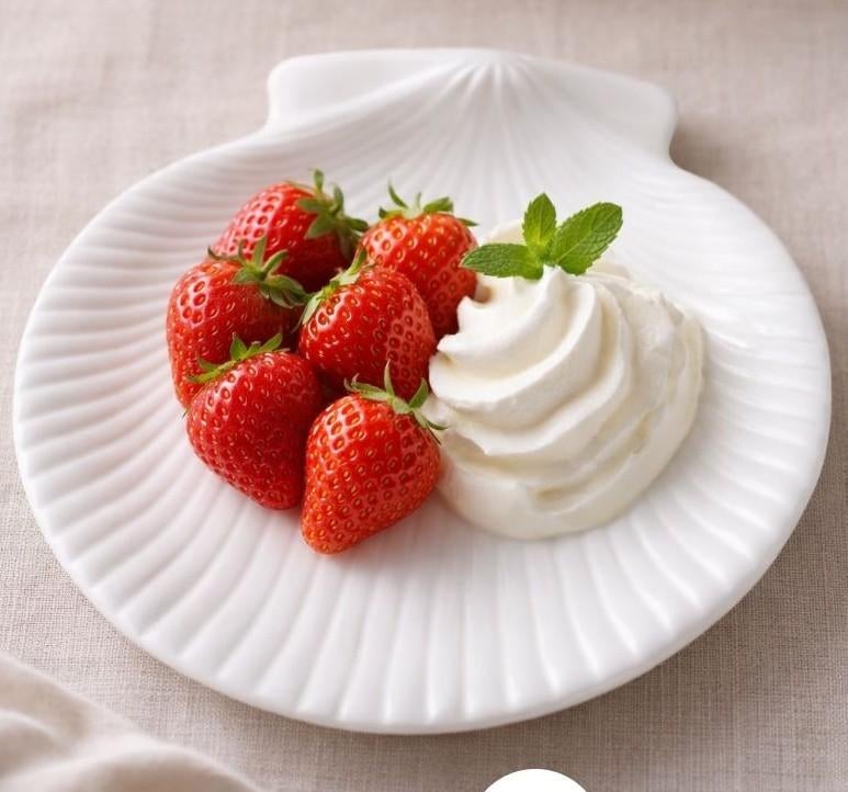 6 Wedgwood schelpborden / shell plates – Etruria Barlaston –, Ophalen of Verzenden, Zo goed als nieuw, Bord(en), Wedgwood