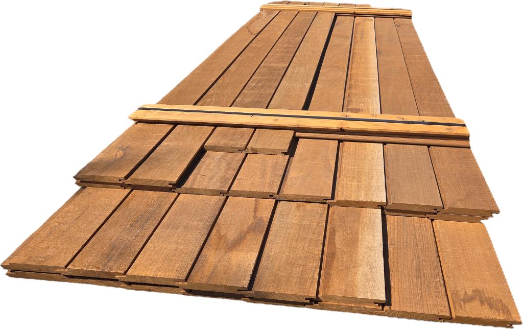 10.3 m2 Hardhout Rabat - Fijnbezaagd - nr: HP126, Ophalen, Planken, Nieuw, Hardhout