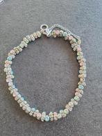 Ketting met gekleurde steentjes, Sieraden, Tassen en Uiterlijk, Armbanden, Ophalen of Verzenden, Zilver