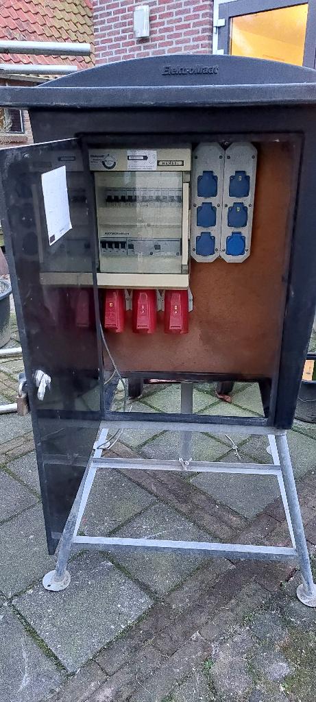 63A Bouwmeterkast bouwkast bouw stroom kast meterkast, Ophalen, Gebruikt, Overige typen