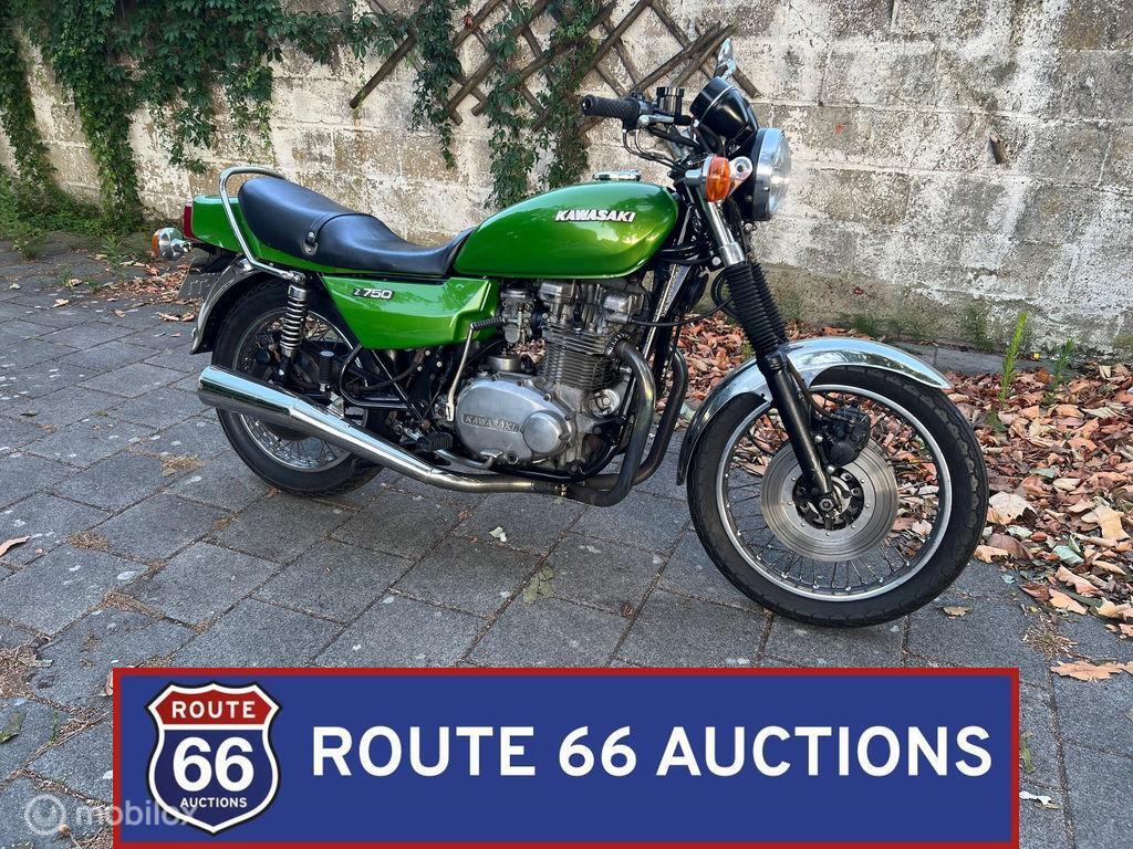 Kawasaki Z750 Twin | 1976 | Route 66 Auctions, Overige merken, Overige carrosserieën, Zwart, Bedrijf