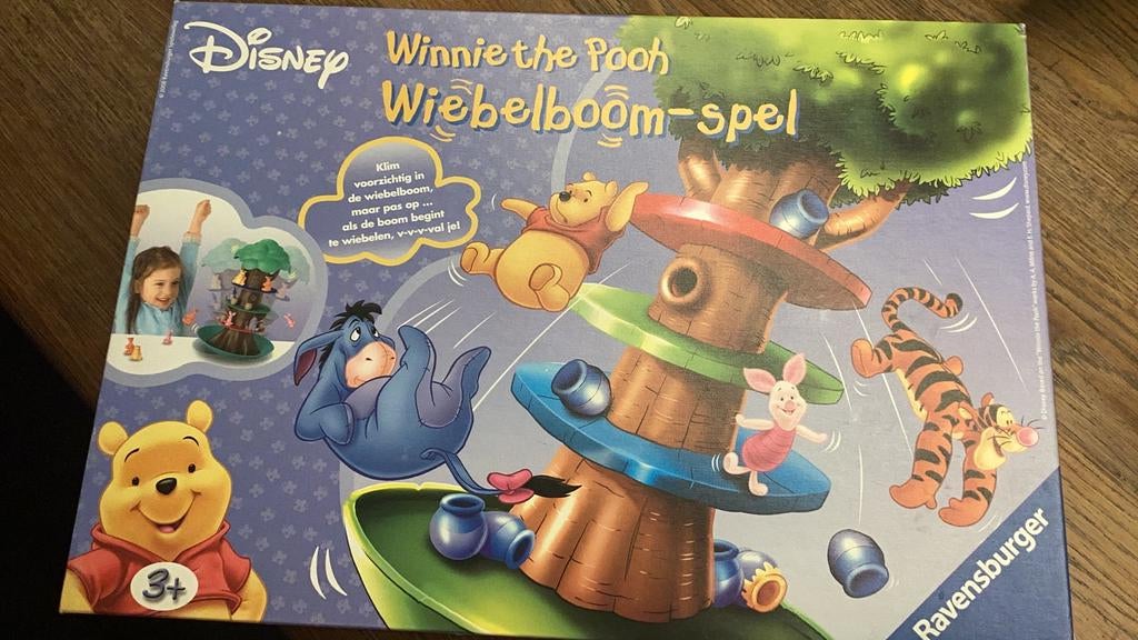 Winnie the pooh Wiebelboomspel, Disney, Drie of vier spelers, Ophalen of Verzenden, Zo goed als nieuw
