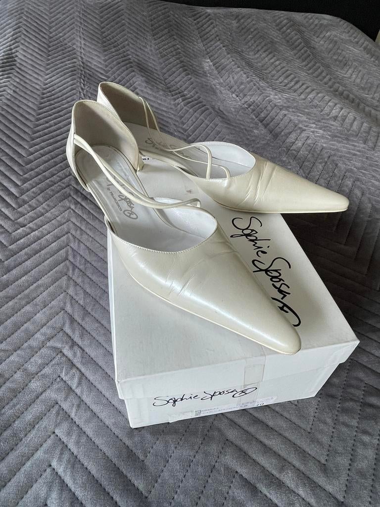 Trouw schoenen bruid Sophie Sposa maat 40, Ophalen of Verzenden, Gedragen, Overige kleuren, Schoenen