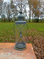 Mooie, ronde Lantaarn, grijs metaal, glas, Ophalen of Verzenden, Nieuw