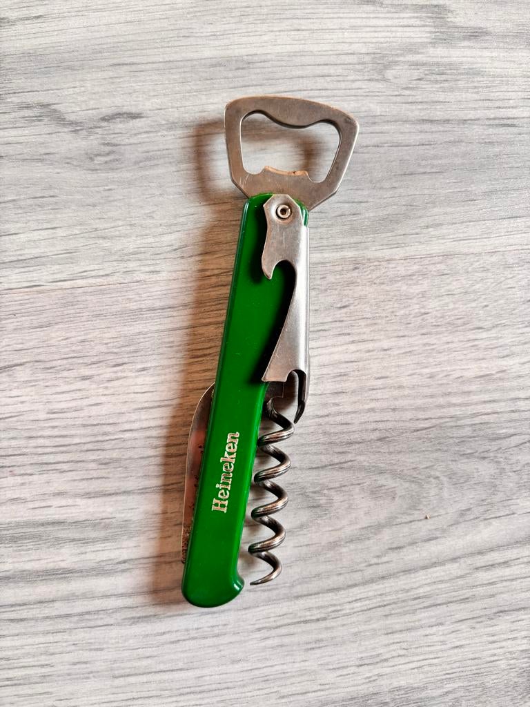 Heineken kurkentrekker en flesopener, Ophalen of Verzenden, Gebruikt