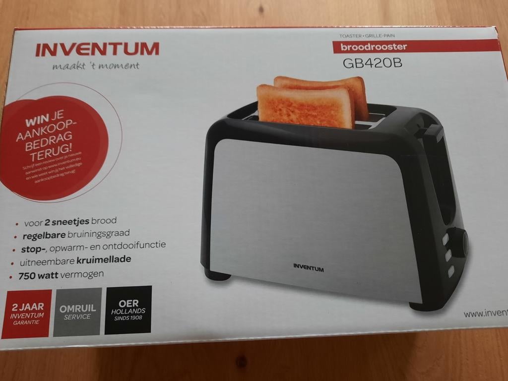 Inventum broodrooster
NIEUW in de ongeopende verpakking, Witgoed en Apparatuur, Broodroosters, Ophalen of Verzenden, Nieuw, Uitneembare kruimellade